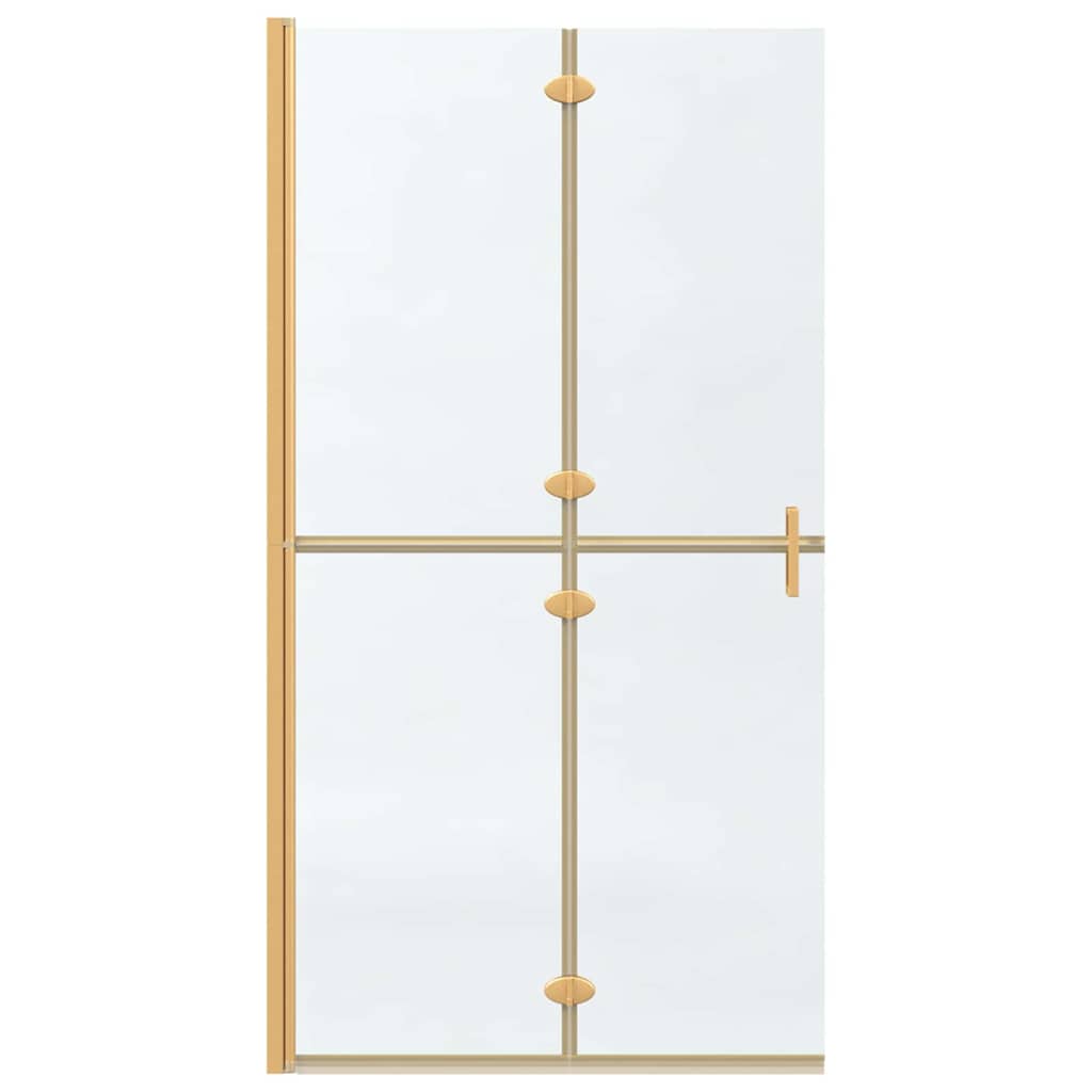 vidaXL Ściana prysznicowa Walk-In złoty 100 x 6,5 x 190 cm