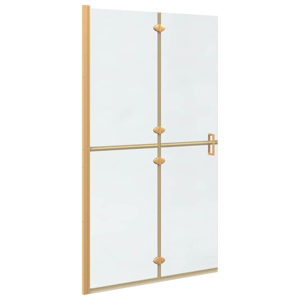 vidaXL Ściana prysznicowa Walk-In złoty 110 x 6,5 x 190 cm