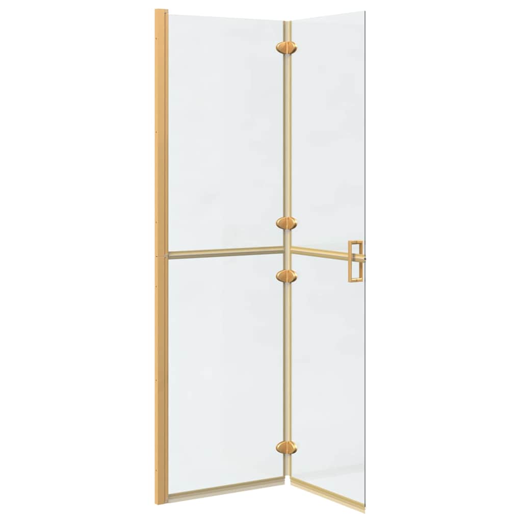 vidaXL Ściana prysznicowa Walk-In złoty 110 x 6,5 x 190 cm