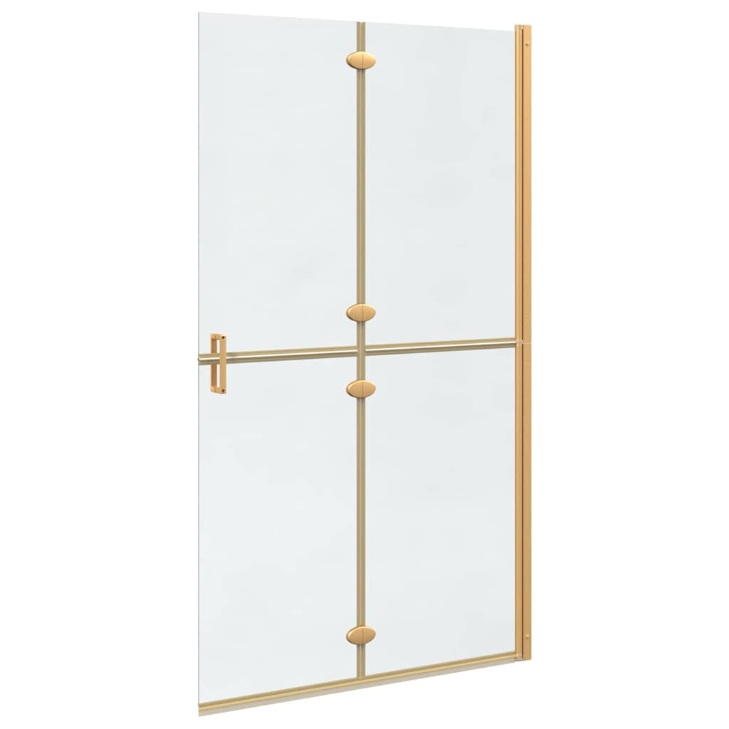 vidaXL Ściana prysznicowa Walk-In złoty 110 x 6,5 x 190 cm