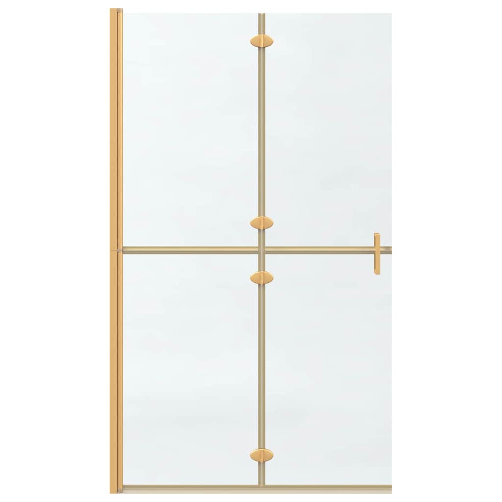 vidaXL Ściana prysznicowa Walk-In złoty 110 x 6,5 x 190 cm