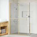 vidaXL Ściana prysznicowa Walk-In złoty 120 x 6,5 x 190 cm