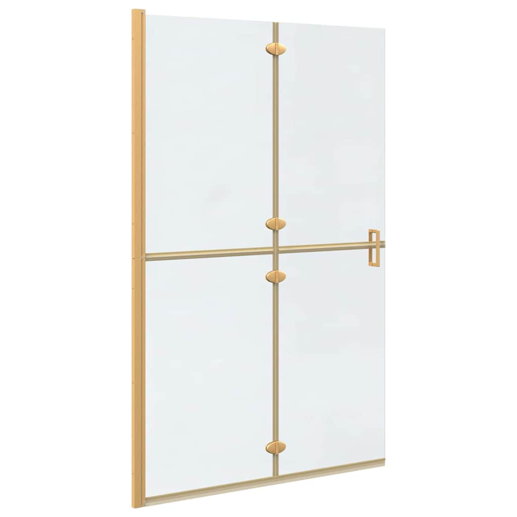 vidaXL Ściana prysznicowa Walk-In złoty 120 x 6,5 x 190 cm