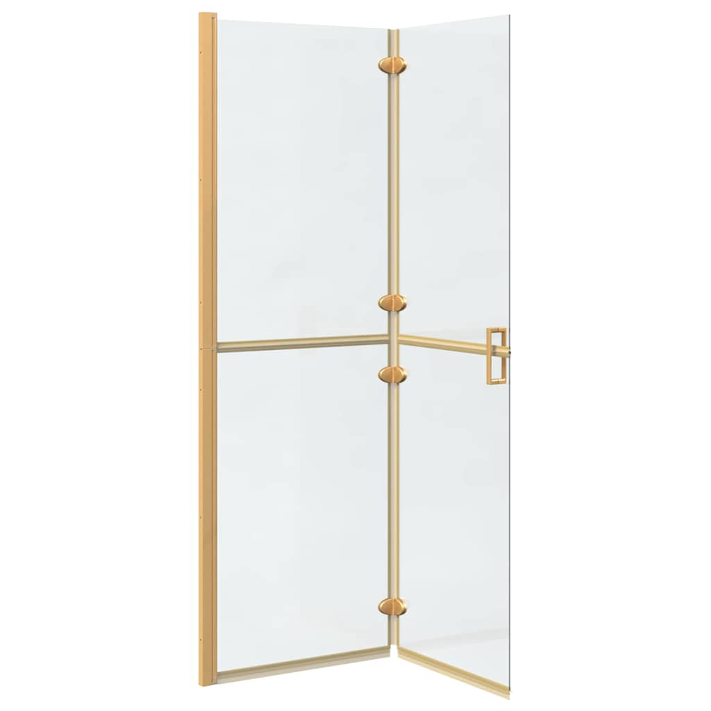 vidaXL Ściana prysznicowa Walk-In złoty 120 x 6,5 x 190 cm