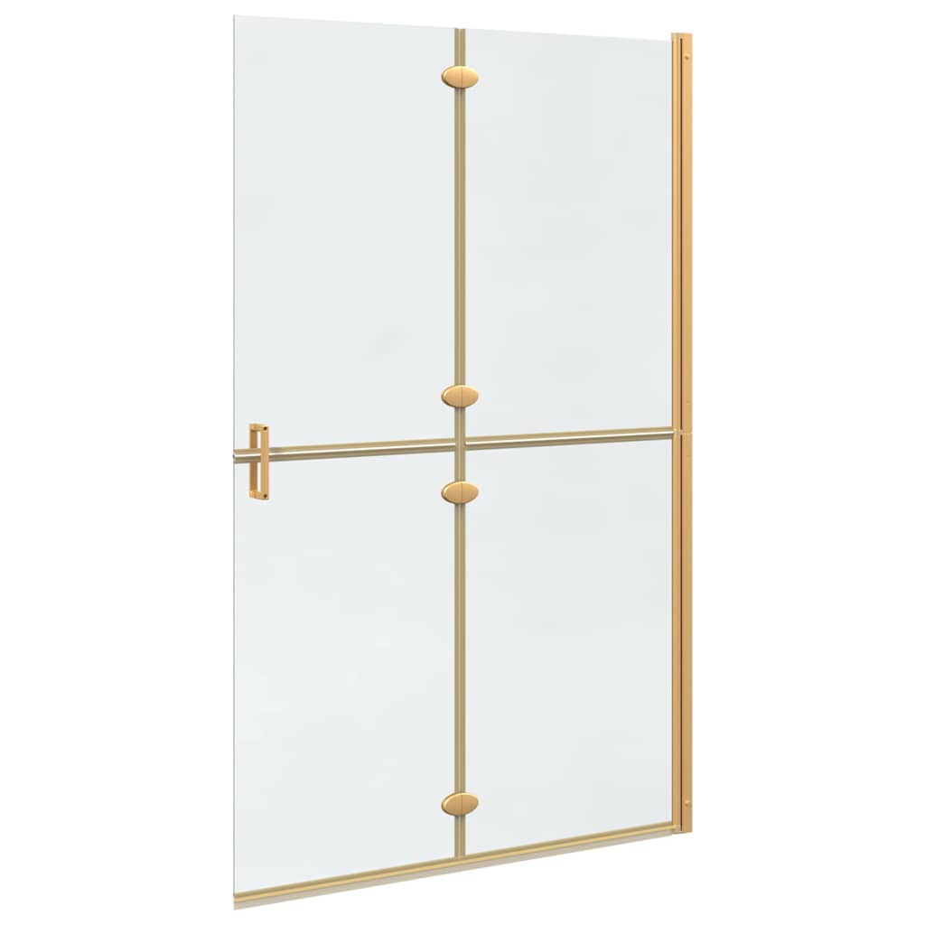 vidaXL Ściana prysznicowa Walk-In złoty 120 x 6,5 x 190 cm