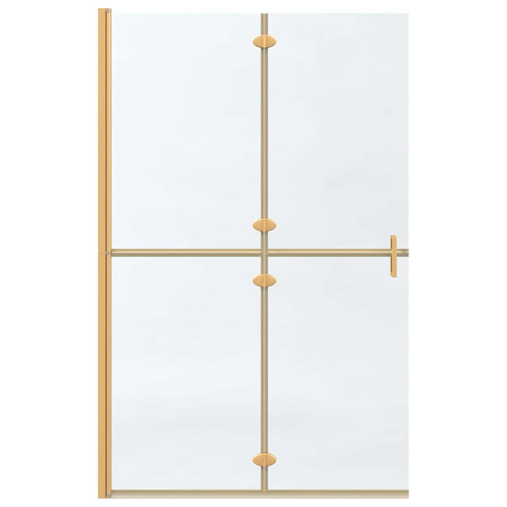 vidaXL Ściana prysznicowa Walk-In złoty 120 x 6,5 x 190 cm
