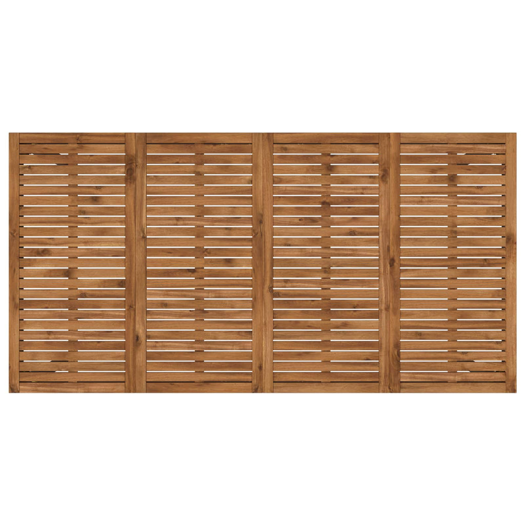 vidaXL Stół barowy ogrodowy Naturalny i czarny 196 x 100,5 x 105 cm