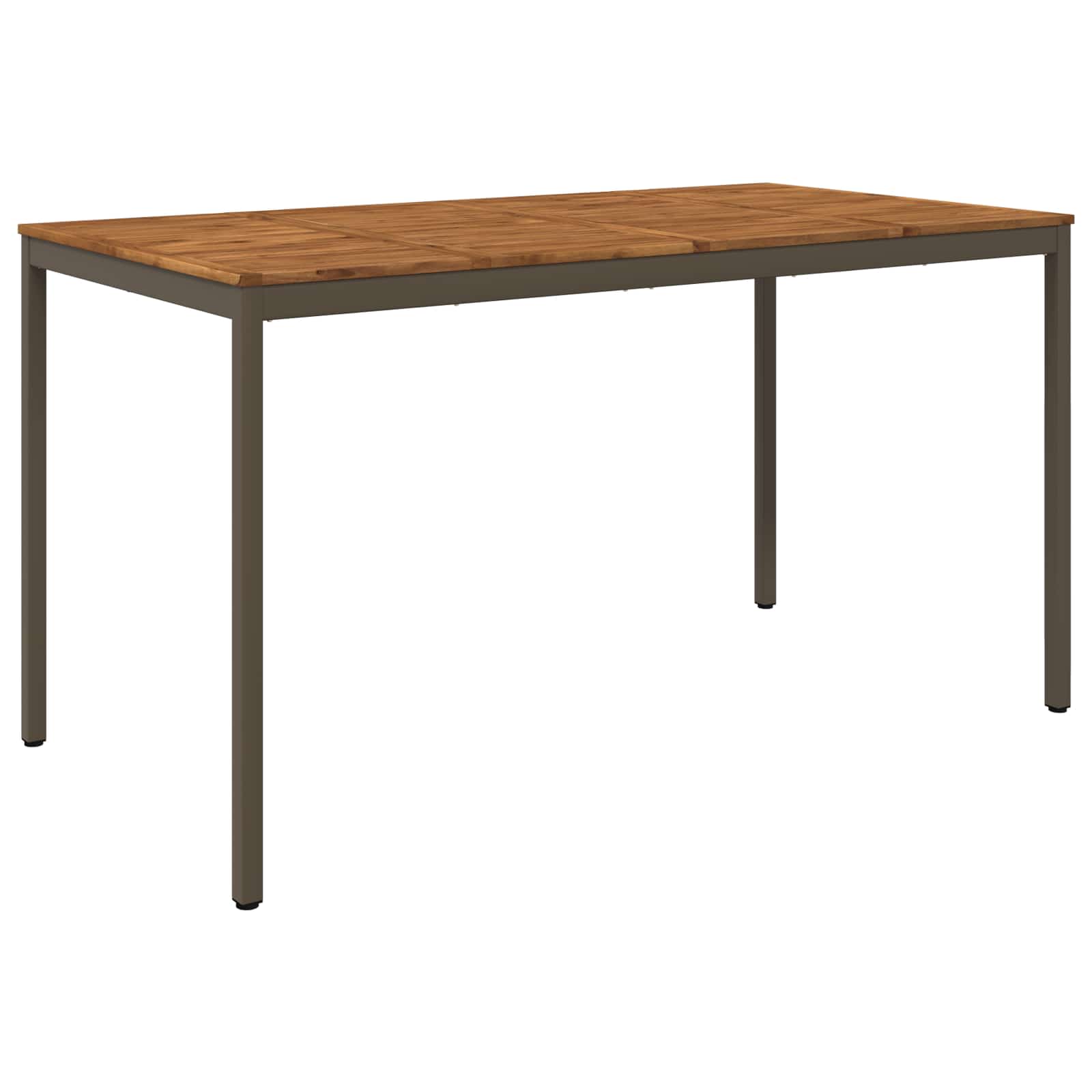 vidaXL Stół barowy ogrodowy Naturalny i kawowy 196 x 100,5 x 105 cm
