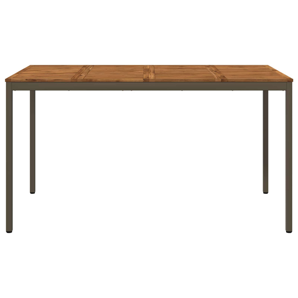 vidaXL Stół barowy ogrodowy Naturalny i kawowy 196 x 100,5 x 105 cm