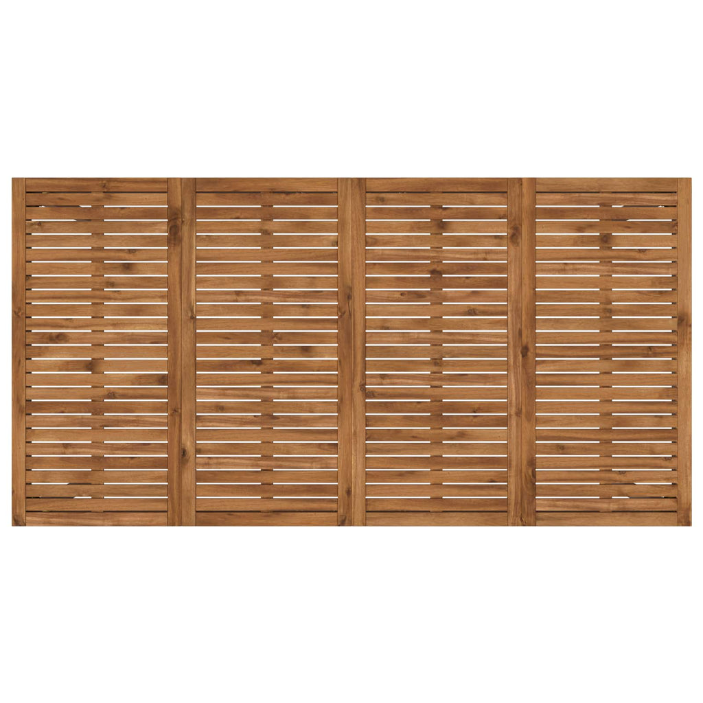 vidaXL Stół barowy ogrodowy Naturalny i kawowy 196 x 100,5 x 105 cm