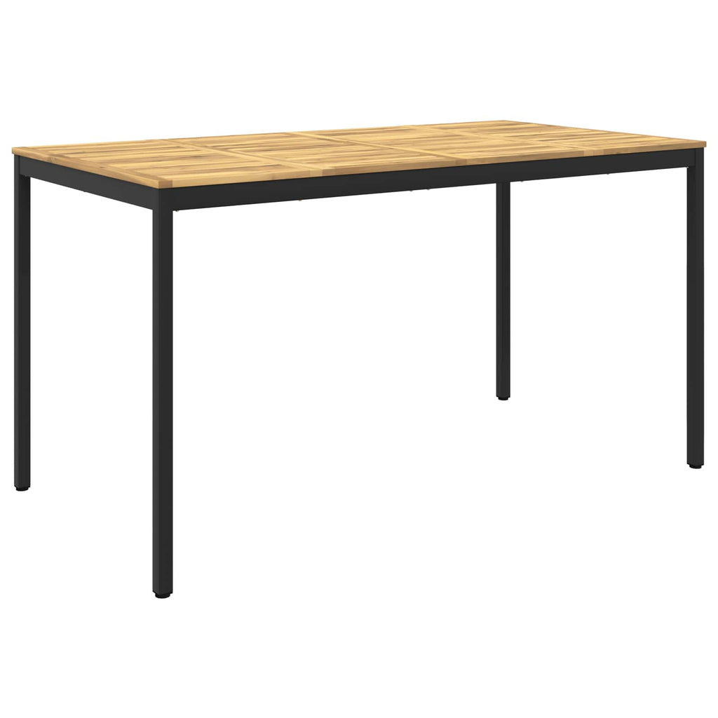 vidaXL Stół barowy ogrodowy biały i czarny 196 x 100,5 x 105 cm