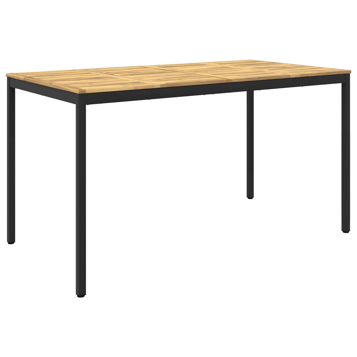 vidaXL Stół barowy ogrodowy biały i czarny 196 x 100,5 x 105 cm