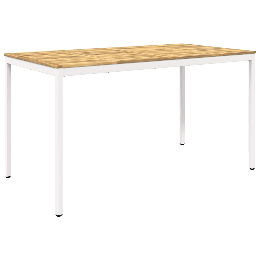 vidaXL Stół barowy ogrodowy Biały 196 x 100,5 x 105 cm