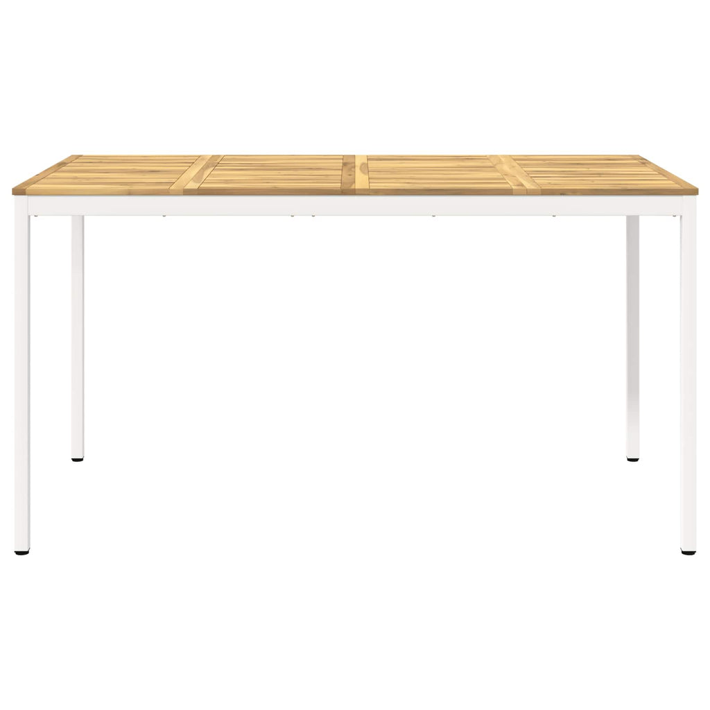 vidaXL Stół barowy ogrodowy Biały 196 x 100,5 x 105 cm