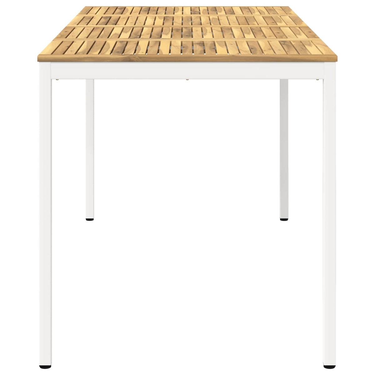 vidaXL Stół barowy ogrodowy Biały 196 x 100,5 x 105 cm