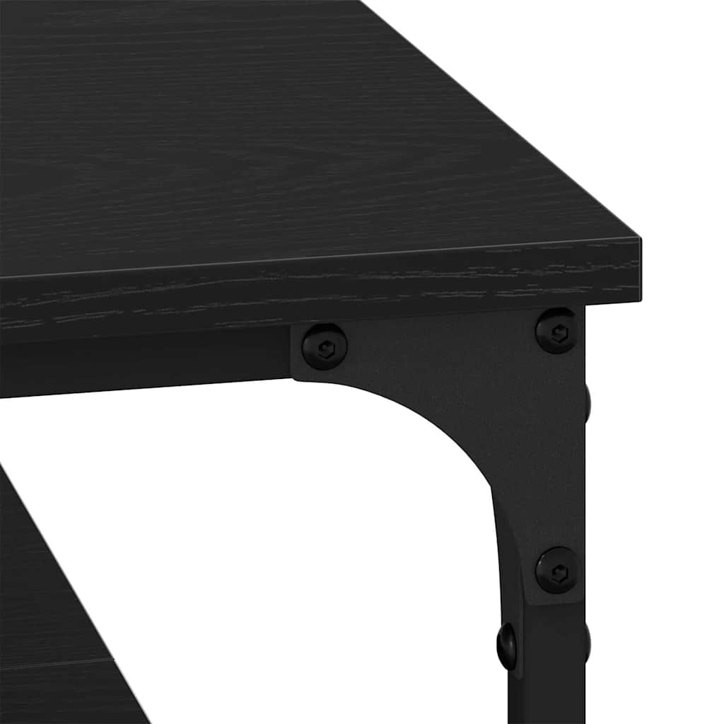 vidaXL Stolik kawowy Czarny dąb 100 x 100 x 40 cm