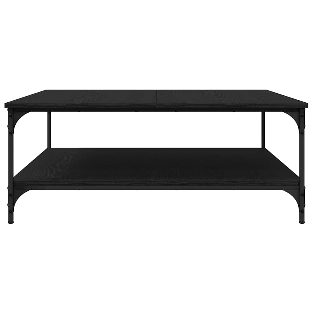 vidaXL Stolik kawowy Czarny dąb 100 x 100 x 40 cm