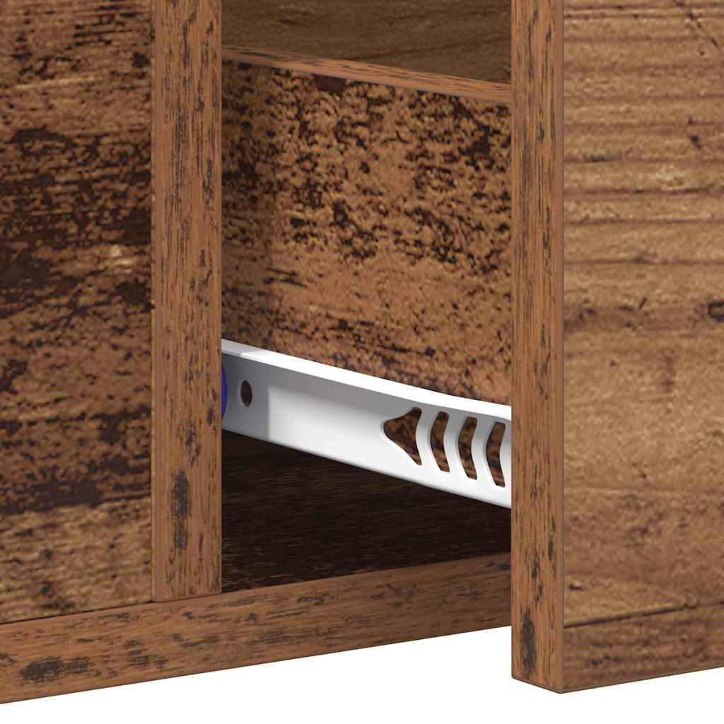 vidaXL Konsola Stare drewno 100 x 34.5 x 75 cm Materiał drewnopochodny