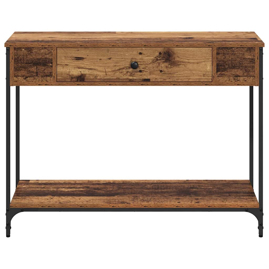 vidaXL Konsola Stare drewno 100 x 34.5 x 75 cm Materiał drewnopochodny