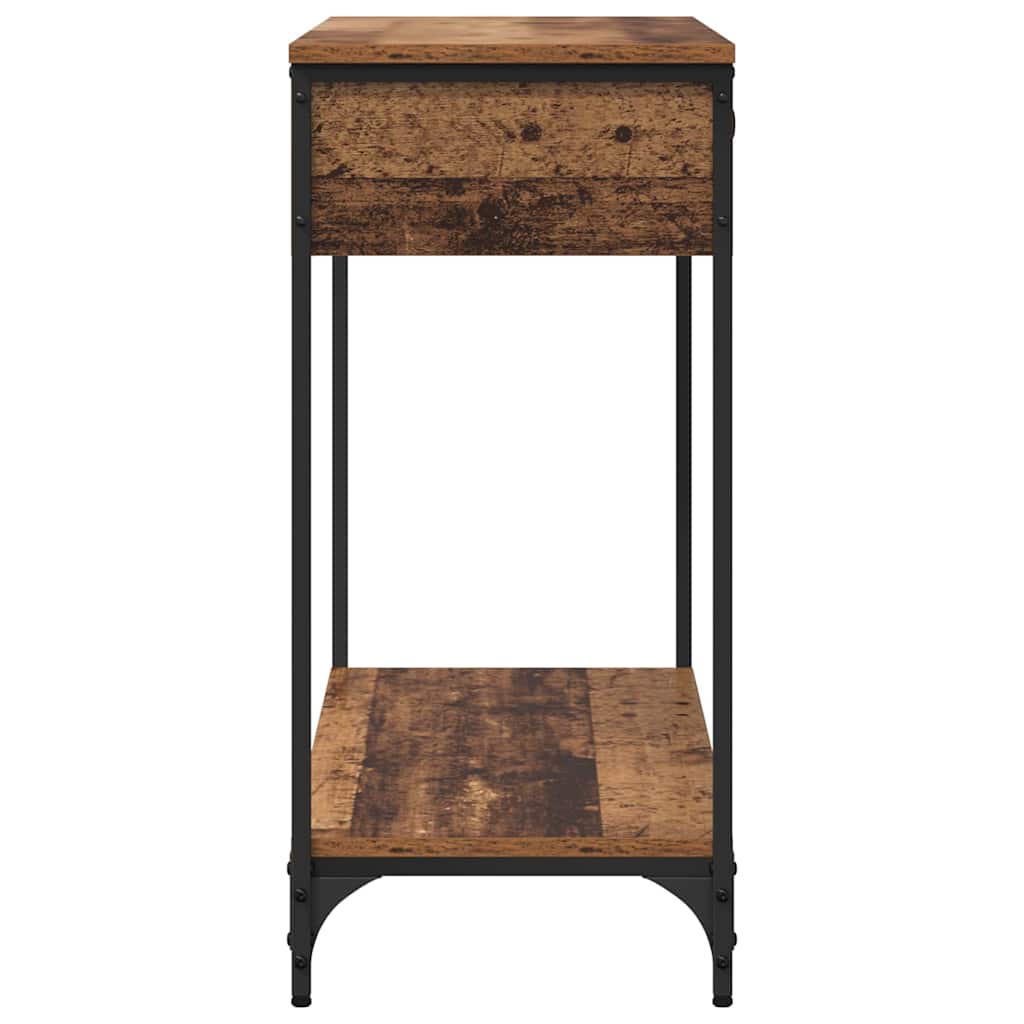 vidaXL Konsola Stare drewno 100 x 34.5 x 75 cm Materiał drewnopochodny