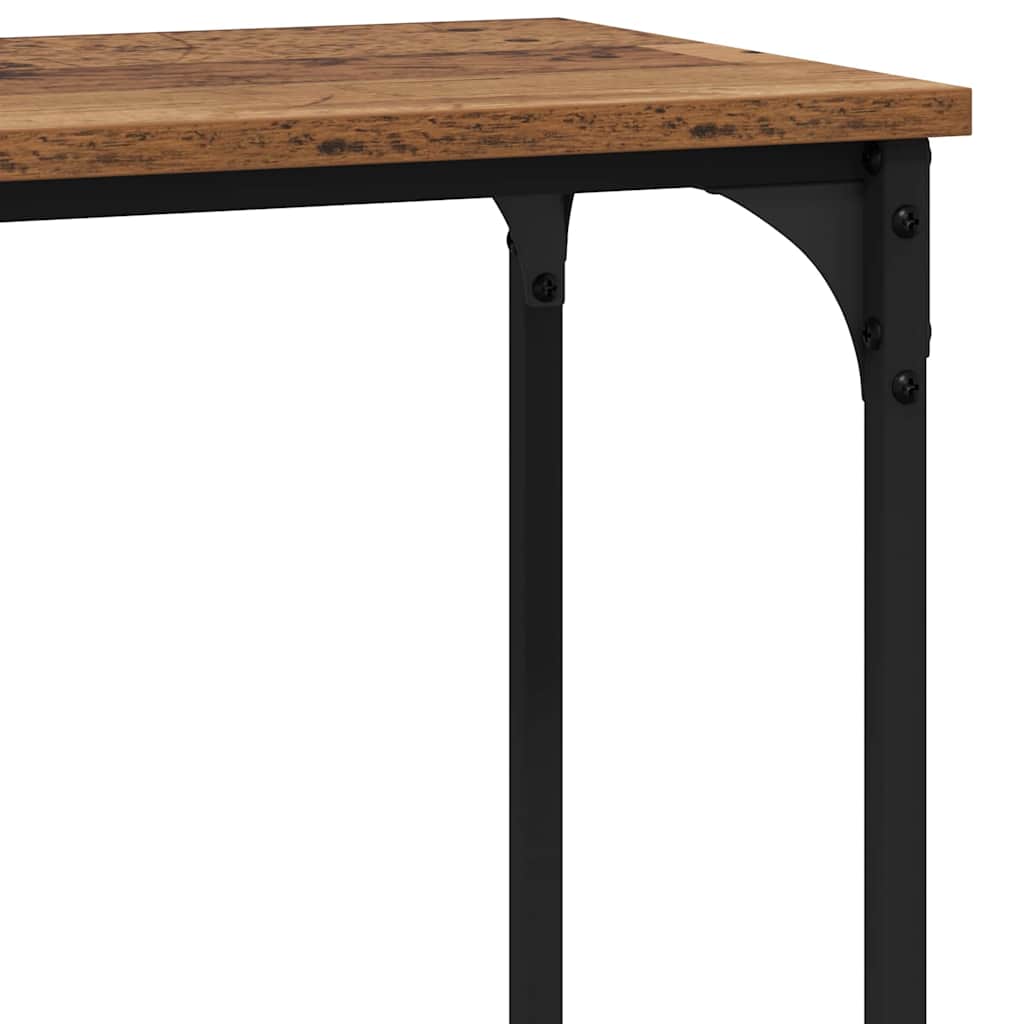vidaXL Konsola Stare drewno 101 x 30.5 x 75 cm Materiał drewnopochodny