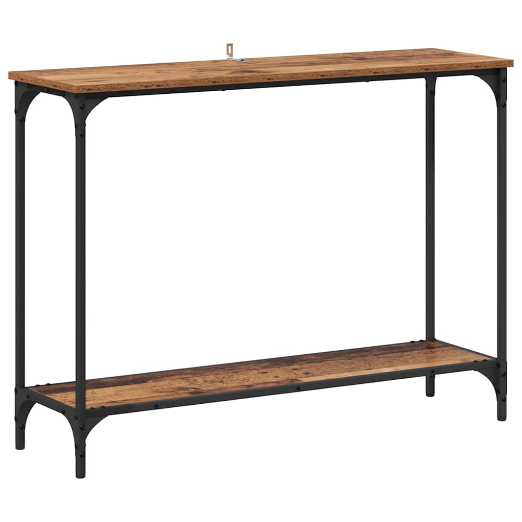 vidaXL Konsola Stare drewno 101 x 30.5 x 75 cm Materiał drewnopochodny
