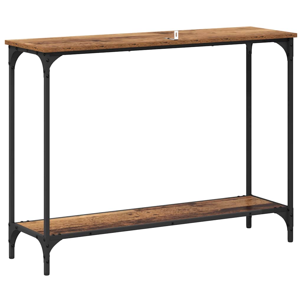 vidaXL Konsola Stare drewno 101 x 30.5 x 75 cm Materiał drewnopochodny