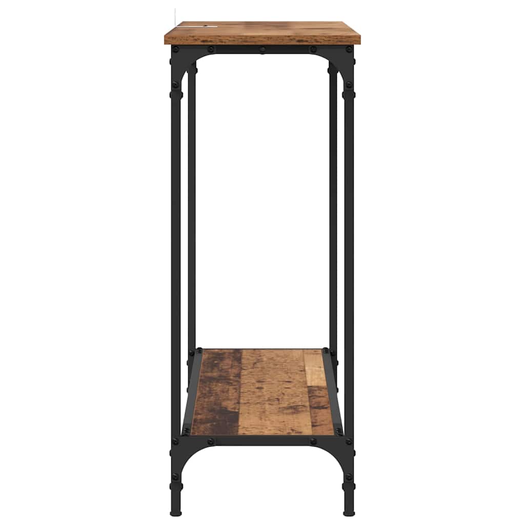 vidaXL Konsola Stare drewno 101 x 30.5 x 75 cm Materiał drewnopochodny
