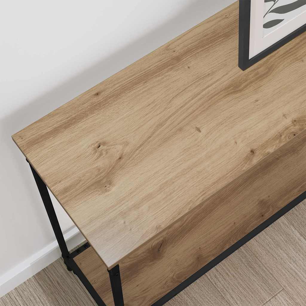 vidaXL Konsola dąb artisan 101 x 30.5 x 75 cm Materiał drewnopochodny