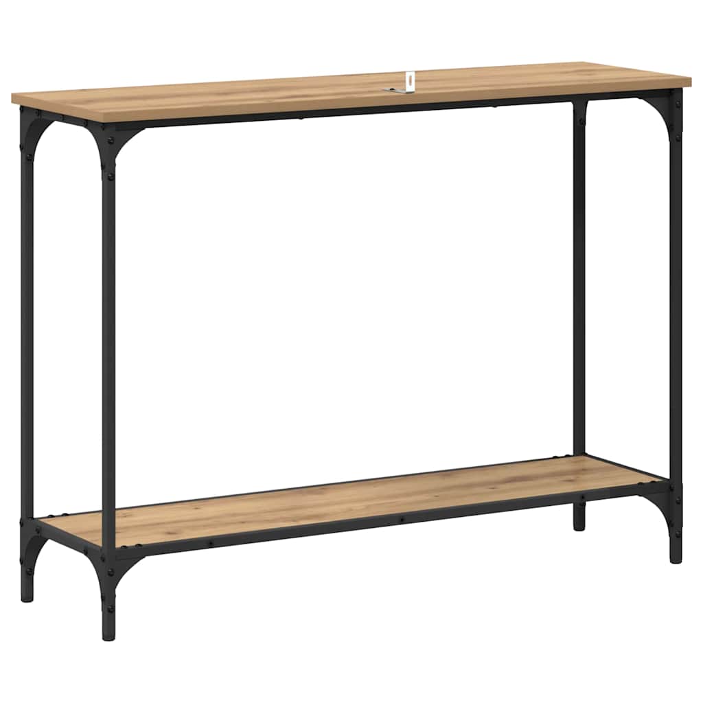 vidaXL Konsola dąb artisan 101 x 30.5 x 75 cm Materiał drewnopochodny