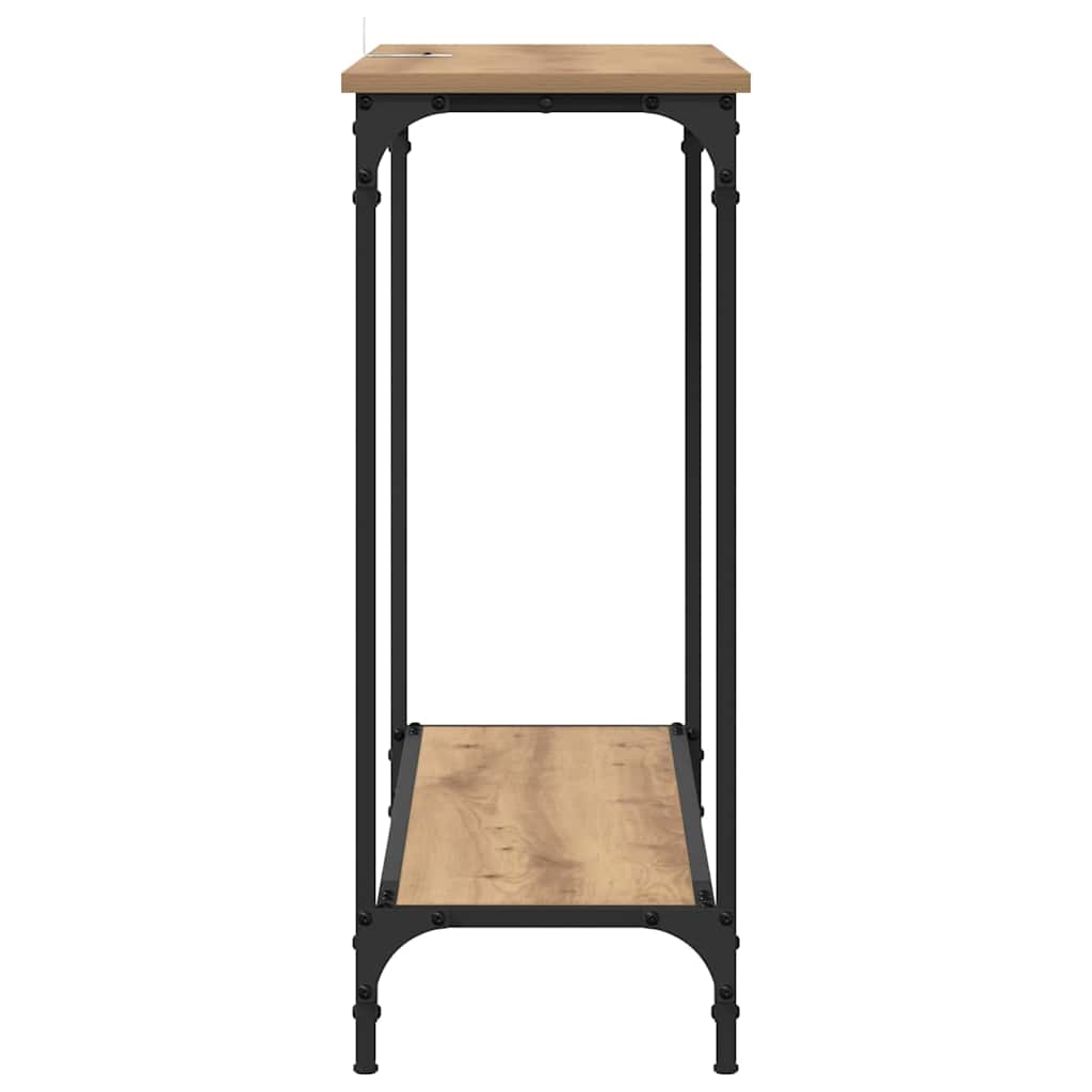vidaXL Konsola dąb artisan 101 x 30.5 x 75 cm Materiał drewnopochodny