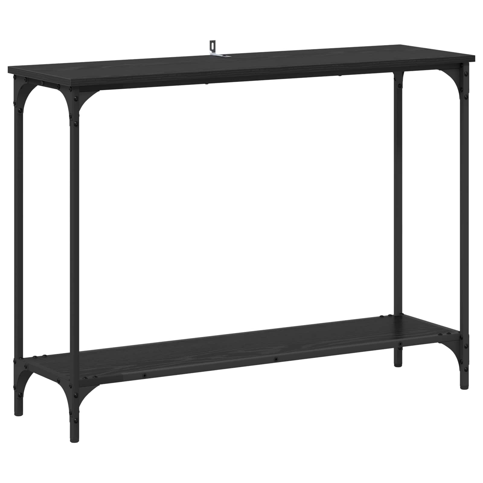 vidaXL Konsola Czarny dąb 101 x 30.5 x 75 cm Materiał drewnopochodny