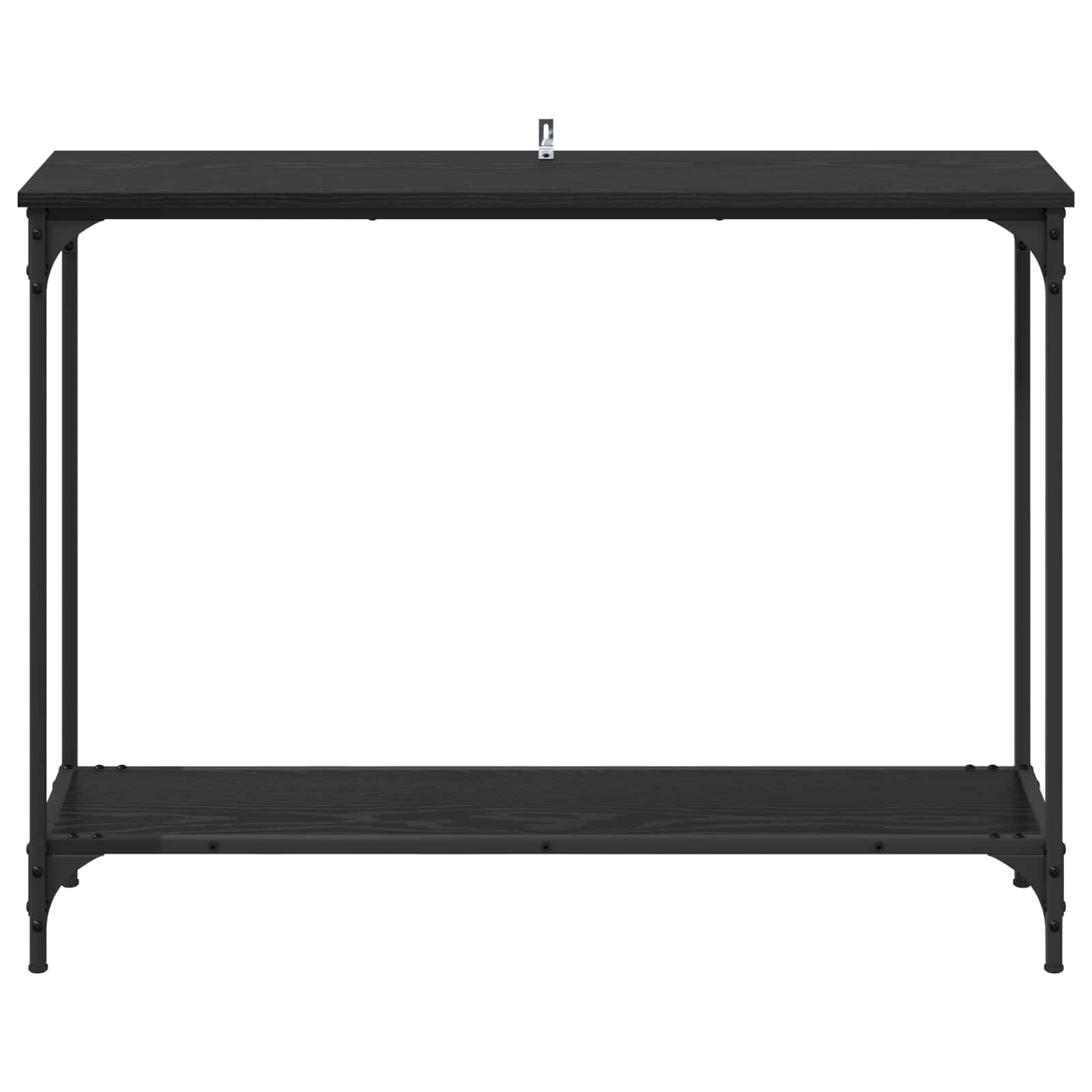 vidaXL Konsola Czarny dąb 101 x 30.5 x 75 cm Materiał drewnopochodny