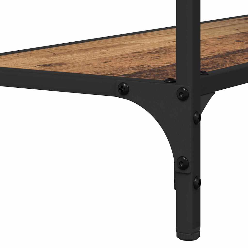 vidaXL Konsola Stare drewno 75 x 30.5 x 75 cm Materiał drewnopochodny