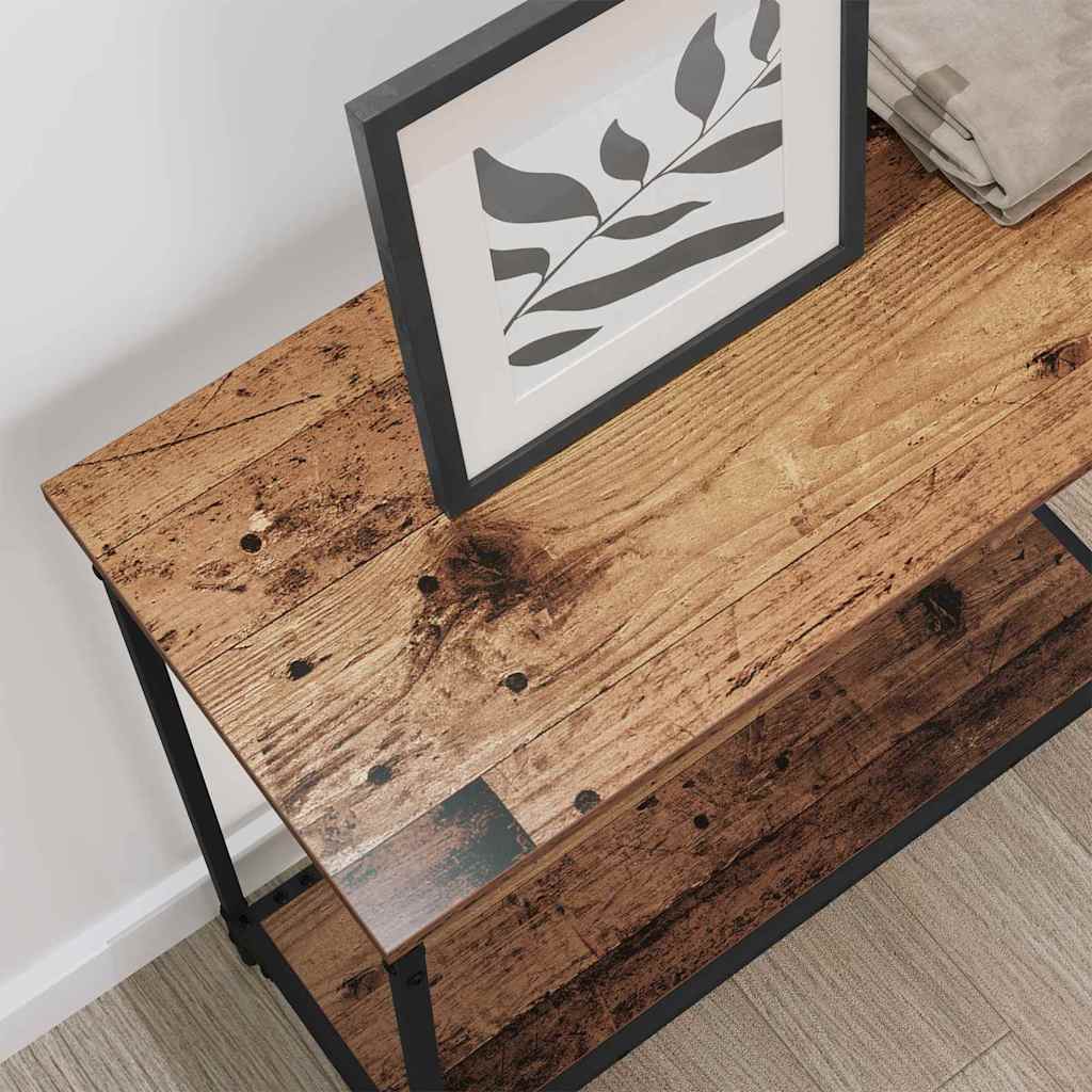 vidaXL Konsola Stare drewno 75 x 30.5 x 75 cm Materiał drewnopochodny