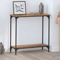 vidaXL Konsola Stare drewno 75 x 30.5 x 75 cm Materiał drewnopochodny