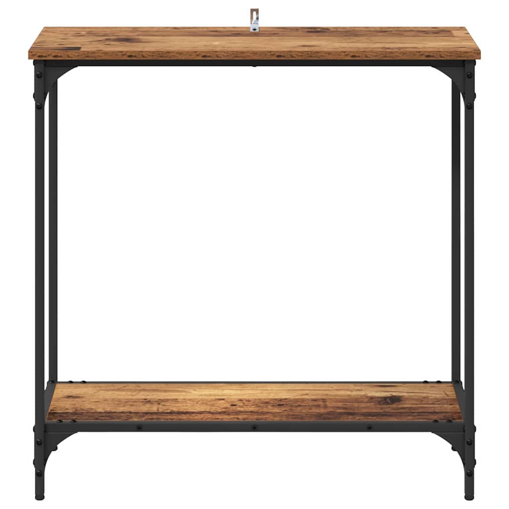 vidaXL Konsola Stare drewno 75 x 30.5 x 75 cm Materiał drewnopochodny