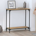 vidaXL Konsola dąb artisan 75 x 30.5 x 75 cm Materiał drewnopochodny