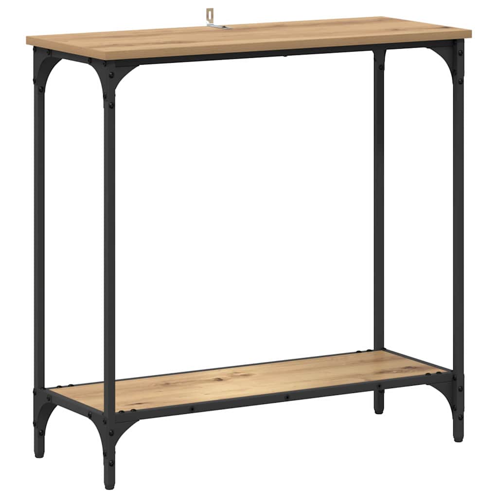 vidaXL Konsola dąb artisan 75 x 30.5 x 75 cm Materiał drewnopochodny