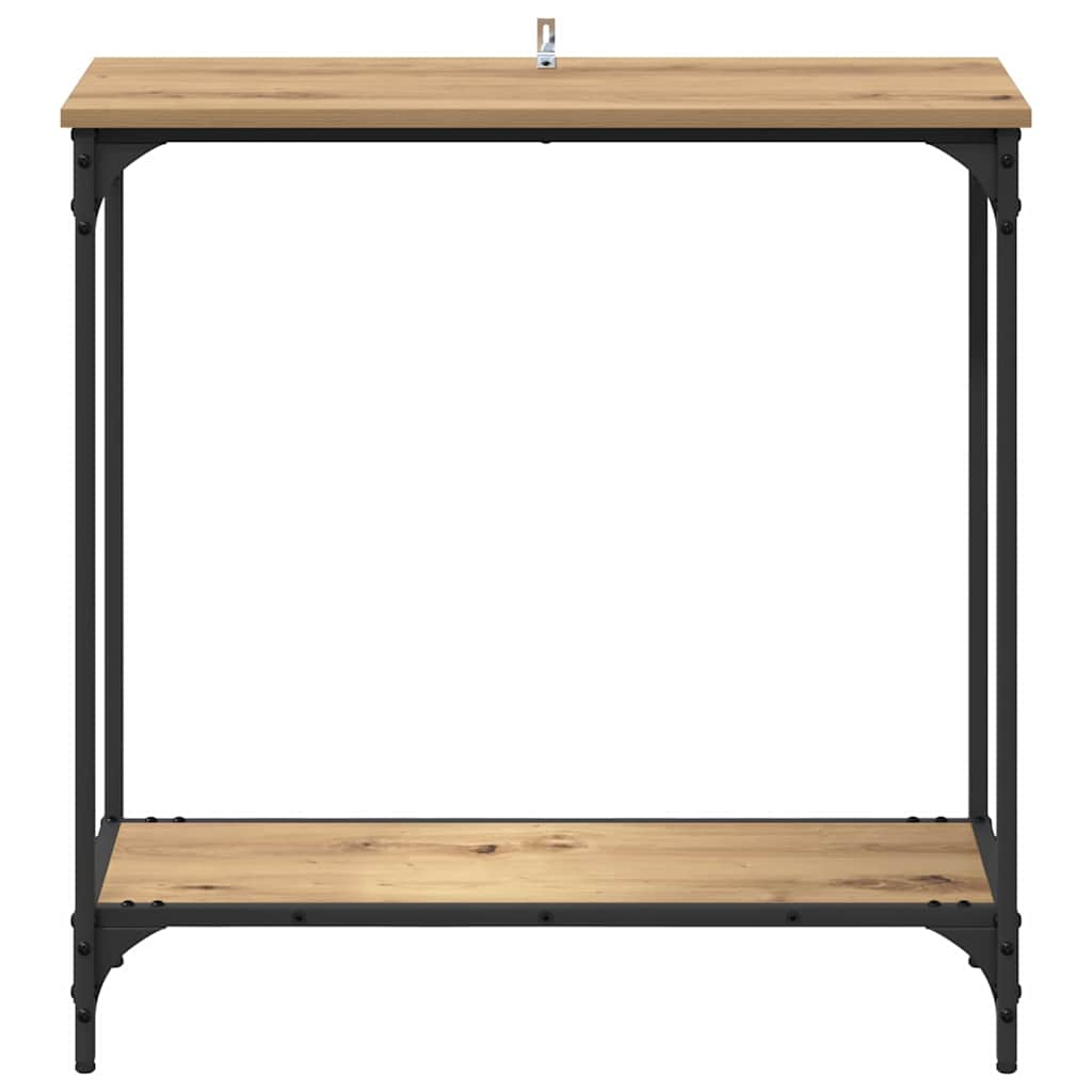 vidaXL Konsola dąb artisan 75 x 30.5 x 75 cm Materiał drewnopochodny