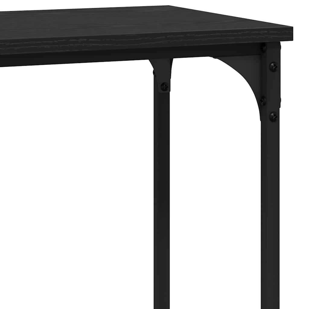 vidaXL Konsola Czarny dąb 75 x 30.5 x 75 cm Materiał drewnopochodny