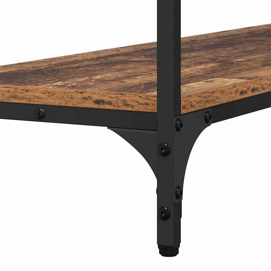 vidaXL Konsola Stare drewno 100 x 29 x 75 cm Materiał drewnopochodny