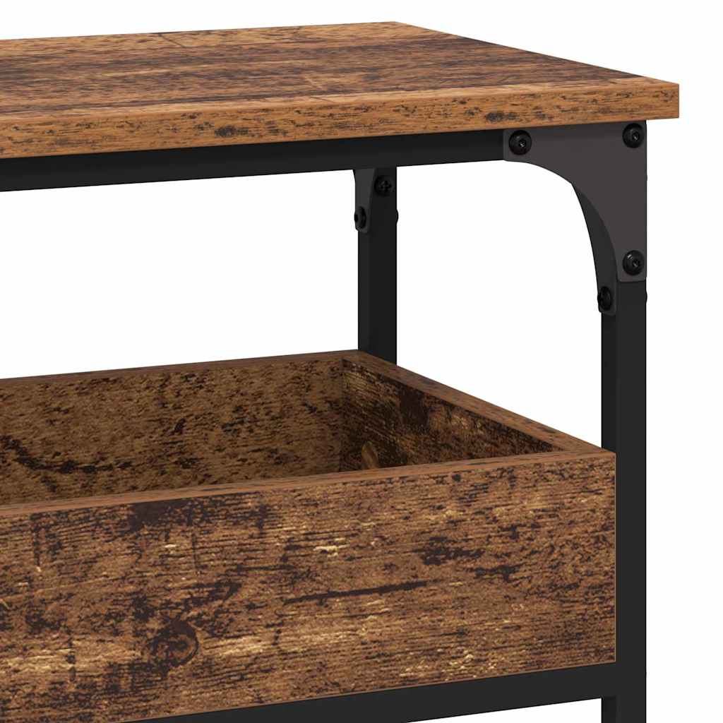 vidaXL Konsola Stare drewno 100 x 29 x 75 cm Materiał drewnopochodny