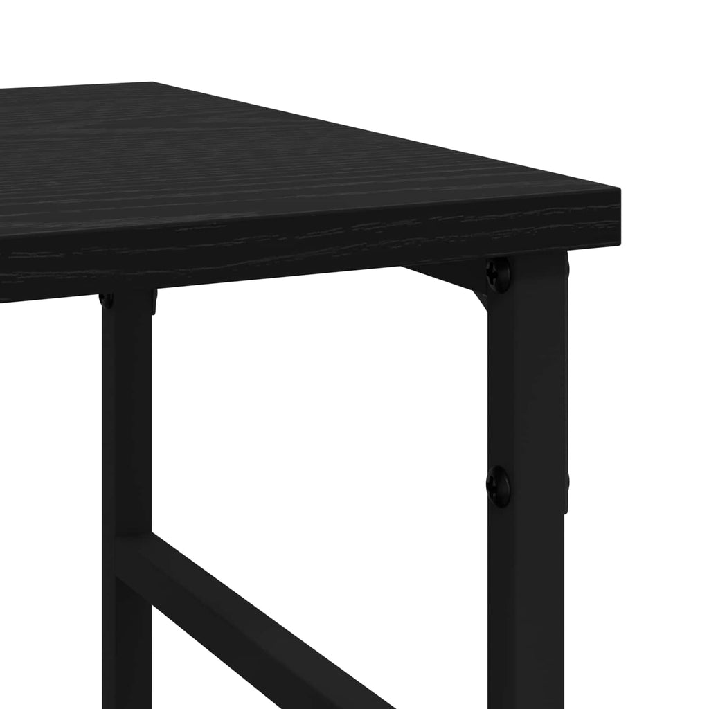 vidaXL Bufet Czarny Dąb 102 x 32 x 73,5 cm