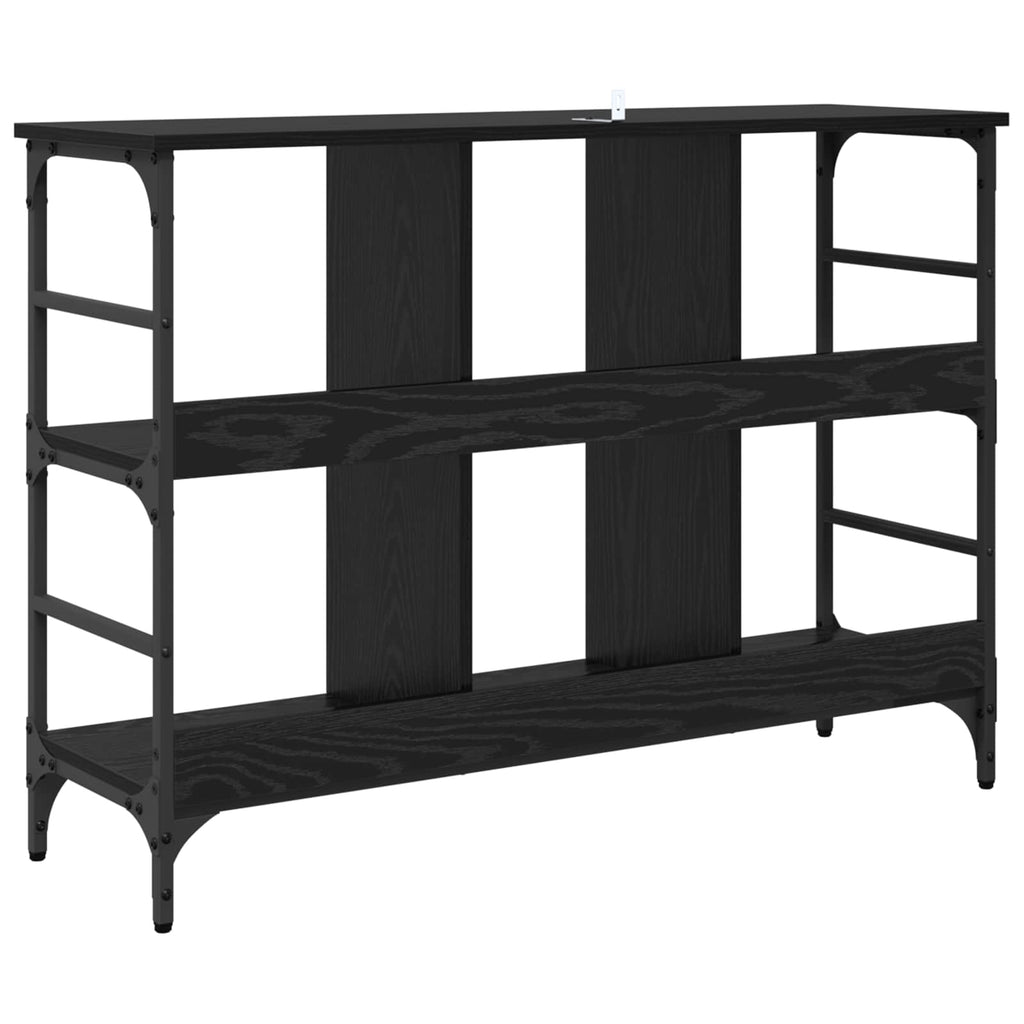 vidaXL Bufet Czarny Dąb 102 x 32 x 73,5 cm