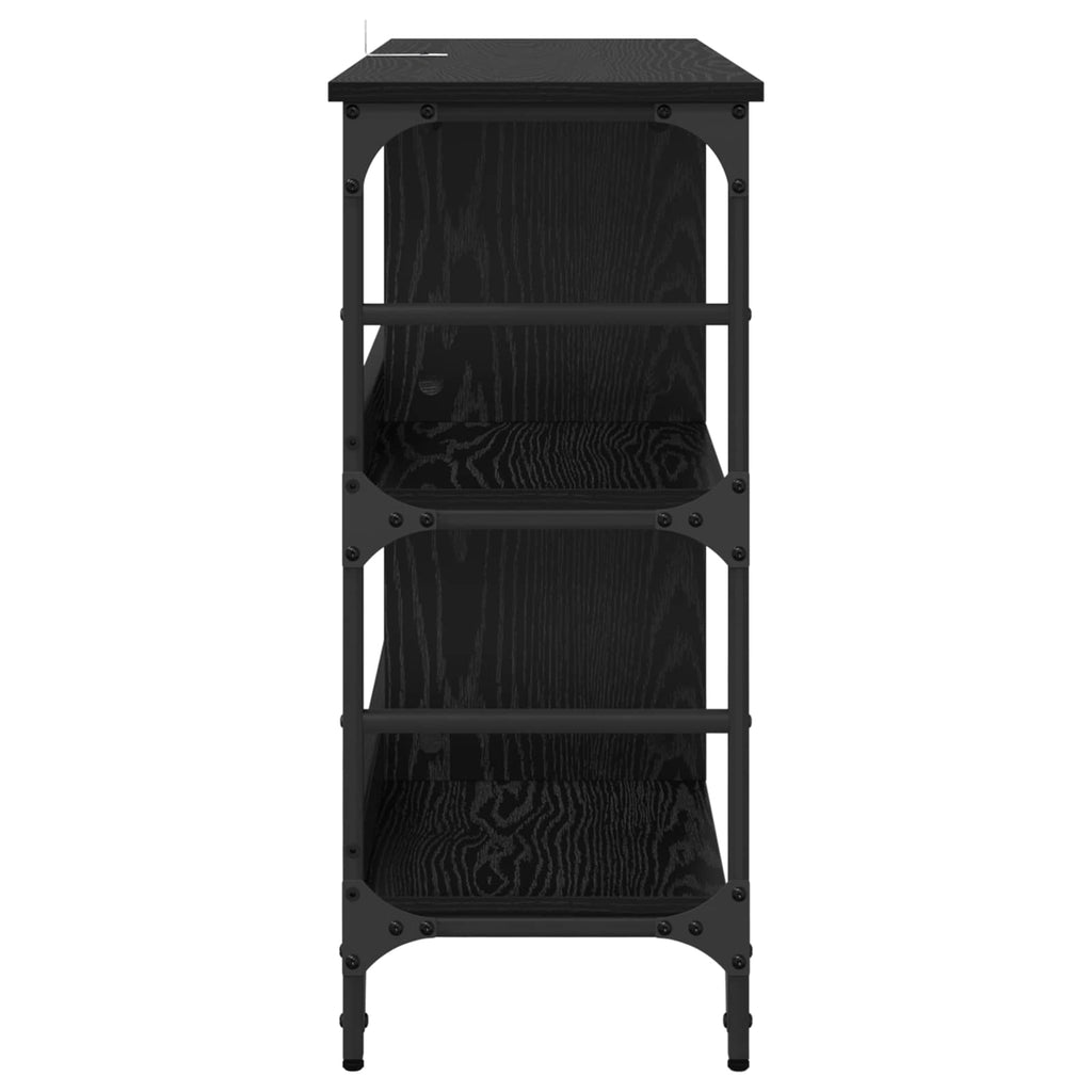 vidaXL Bufet Czarny Dąb 102 x 32 x 73,5 cm