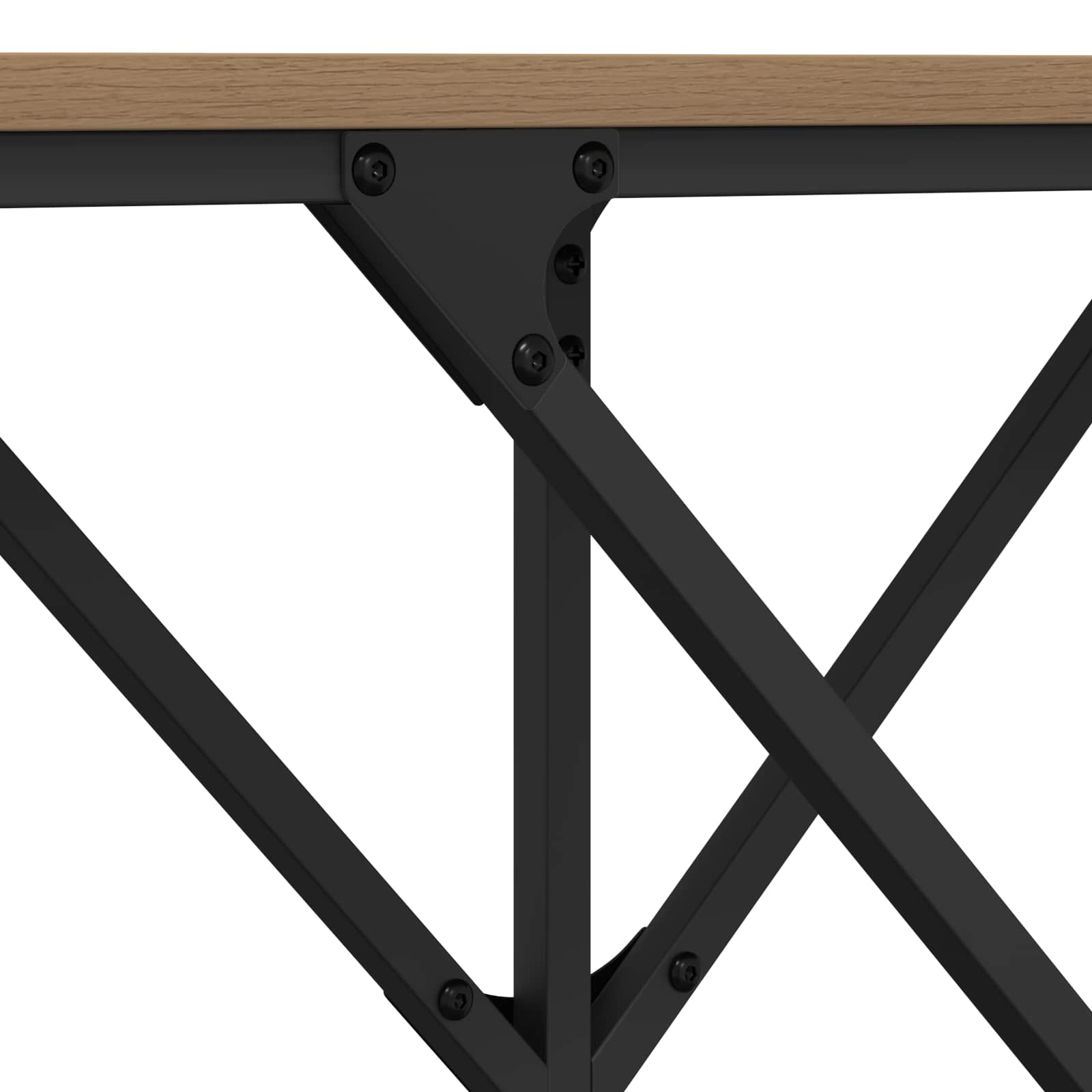 vidaXL Konsola dąb artisan 140 x 29 x 75 cm Materiał drewnopochodny