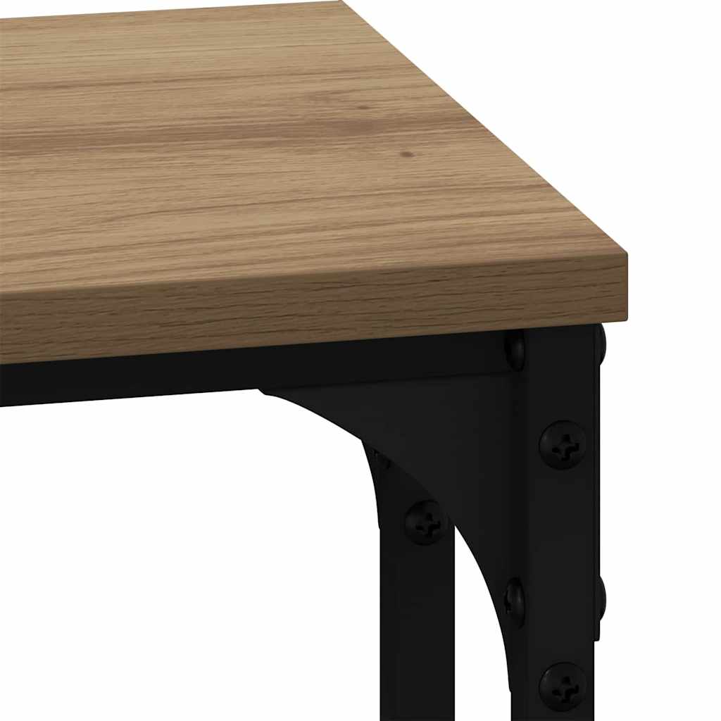 vidaXL Stolik Kawowy Nesting 3 pcs dąb artisan Materiał drewnopochodny