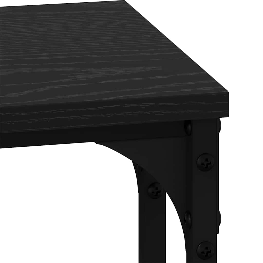 vidaXL Stolik Kawowy Nesting 3 pcs Czarny dąb Materiał drewnopochodny