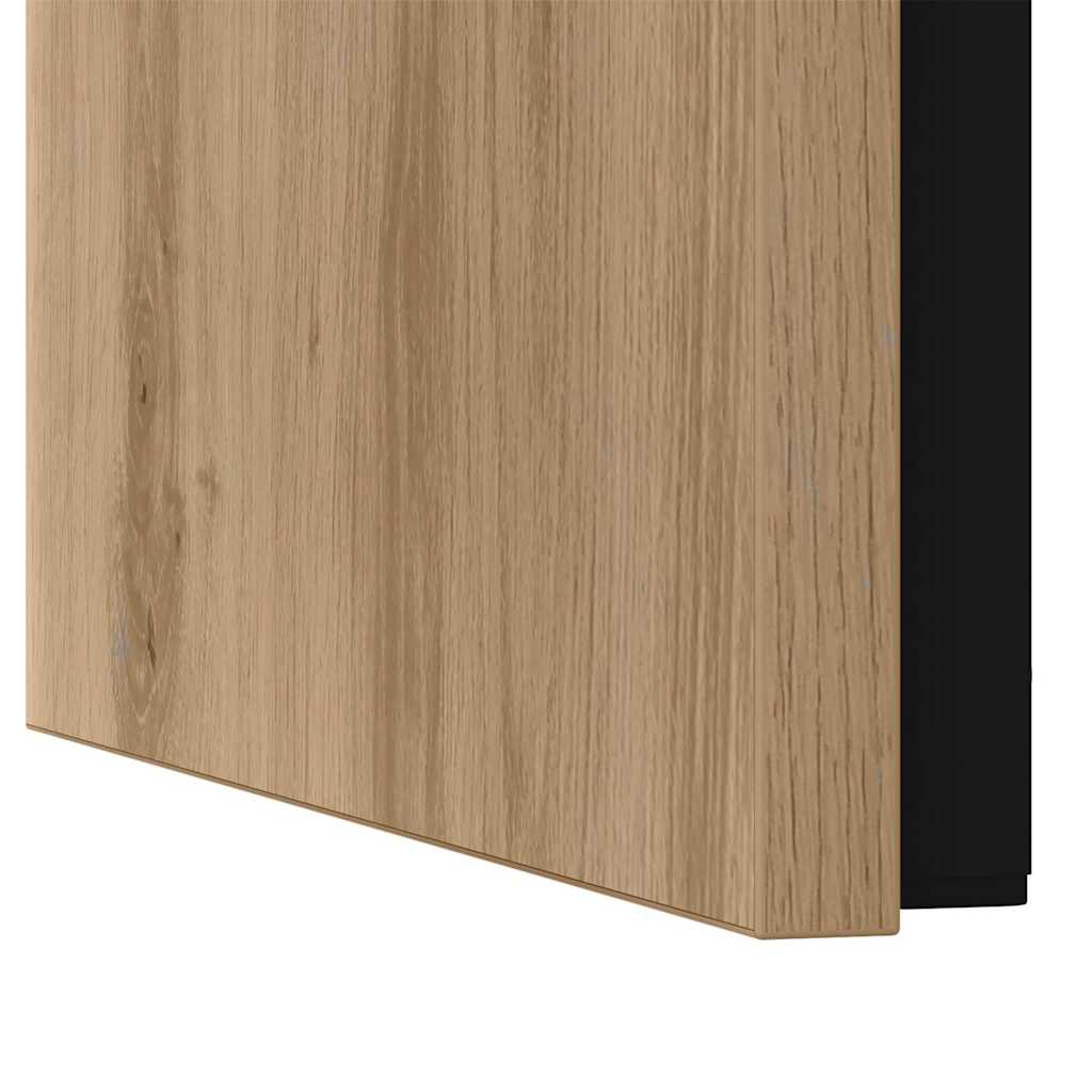 vidaXL Stolik kawowy 3 pcs Dąb rzemieślniczy Materiał drewnopochodny